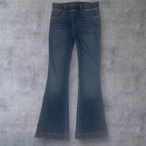 Spanx Pull On Flare Jeans Women's S Vintage Indigo Slimming Shapewear